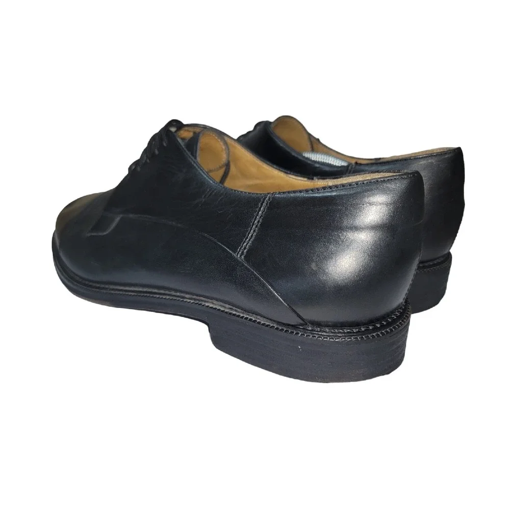 Cable‎ & Co Men's Sz 12 E Black Dress Shoes Italian Leather Oxford Made in Italy